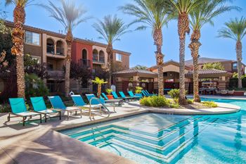 Poolside cabanas